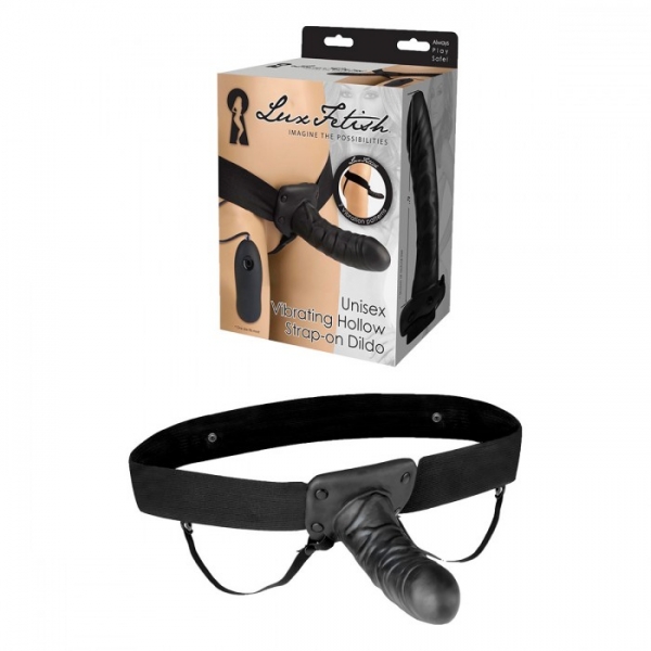 Вибрирующий полый страпон