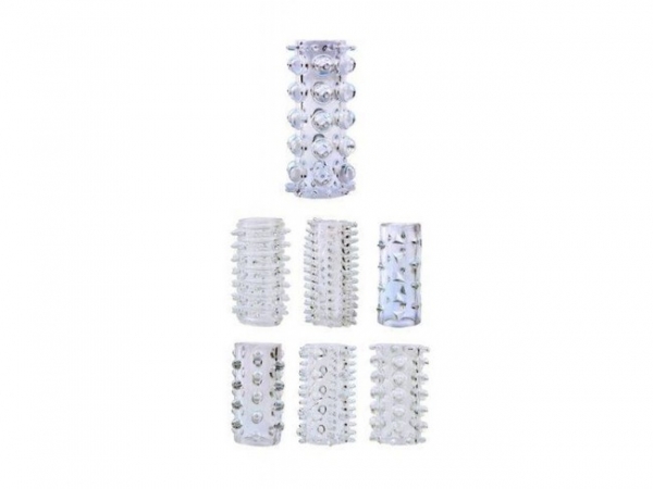 Набор насадок на пенис Penis Sleeve Kits CHISANOVELTIES, Китай, прозрачный