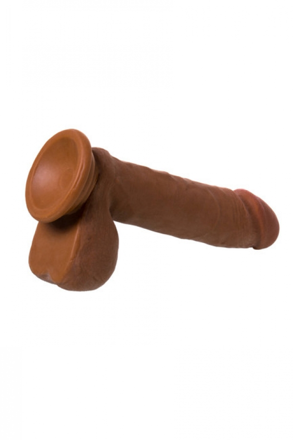 Ротарный реалистичный вибратор RealStick Elite Mulatto ( 7 режимов ) TOYFA, Китай, коричневый
