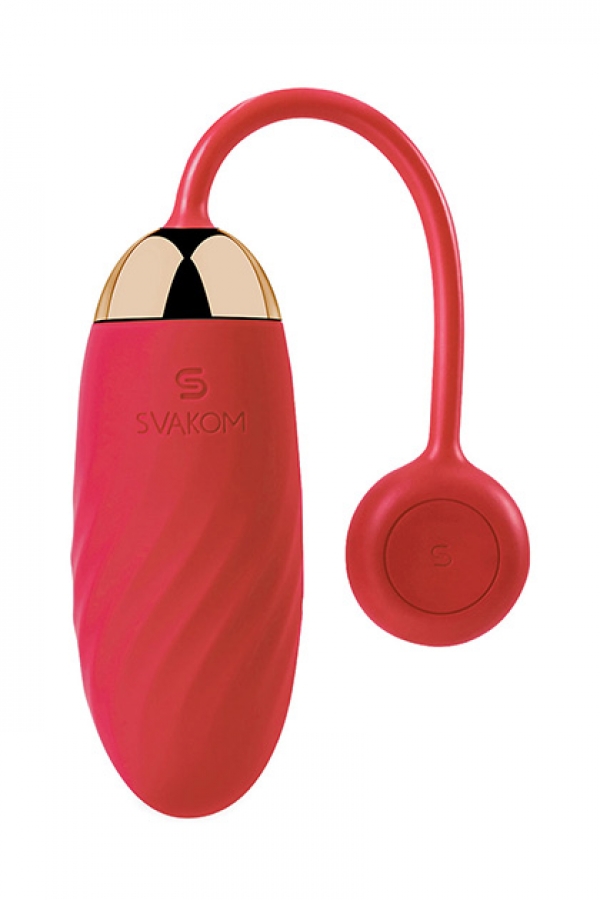 Ella Red от SVAKOM вибрирующее яйцо с функцией подключения к смартфону. Красное