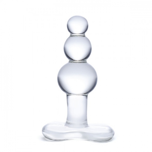Анальная елочка с 3-мя шариками Butt Plug with Tapered Base