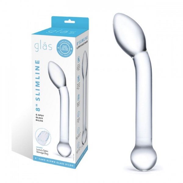 Стеклянный фаллос для точки G Slimline G-Spot