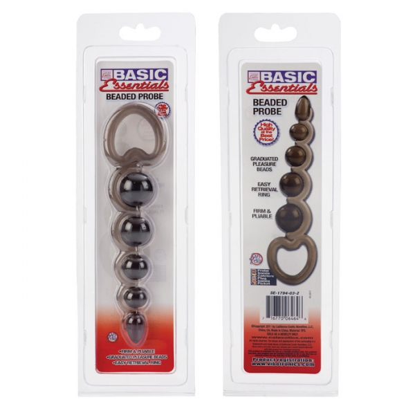 Гибкая серая анальная цепочка BASIC