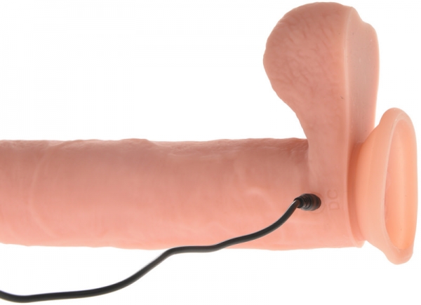 Реалистичный вибратор из силикона с Пультом ДУ USB 26 см JGF Premium Sex Toys