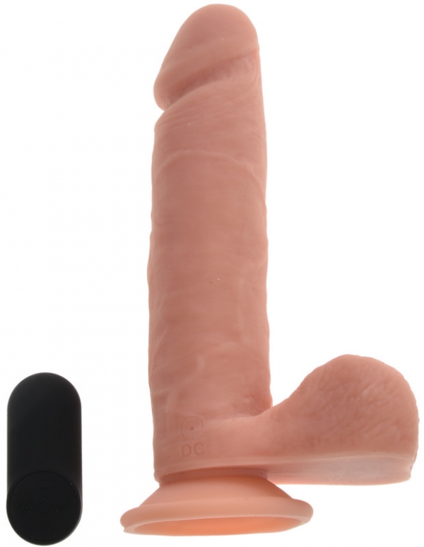 Вибратор Реалистичный пульт дистанционного управления Силиконовый жидкий USB 23 см Секс-игрушки JGF премиум-класса