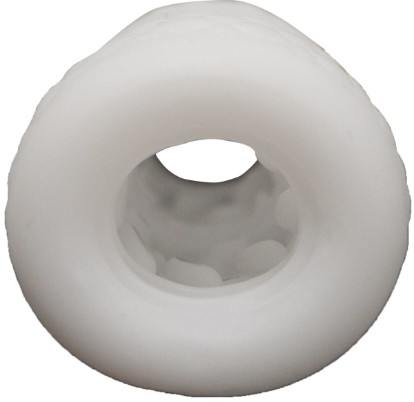 Мастурбатор-стимулятор, TPE, USB, белый/черный, 19 см, Guilty Toys