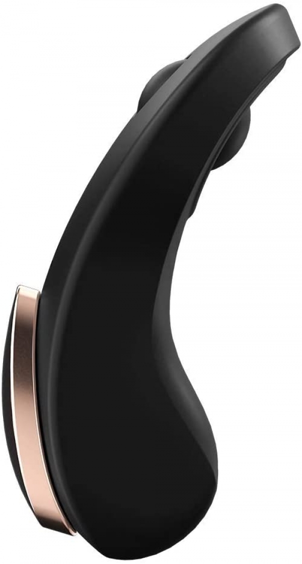 Satisfyer Little Secret: Клиторальный вибратор для трусиков с дистанционным управлением через приложение, черный, 8.5 см