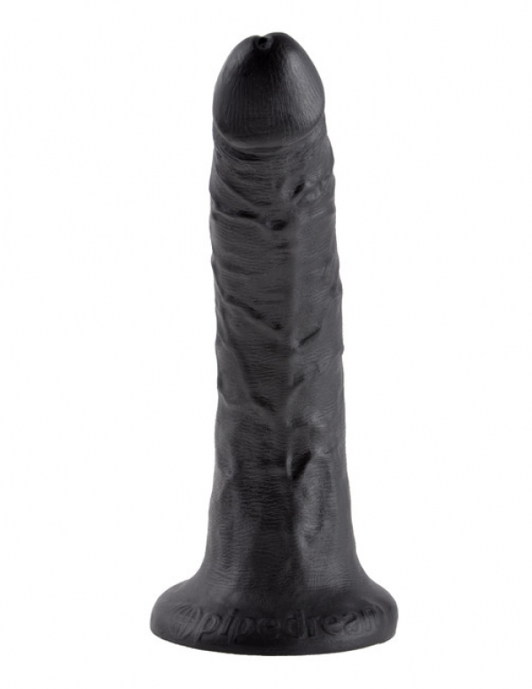 Фаллоимтатор на присоске черный King Cock 7 PIPEDREAM, США, чёрный