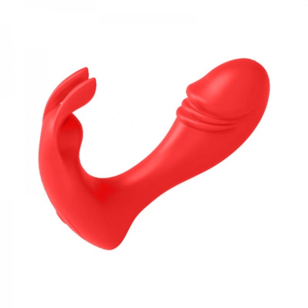 Naughty Stimulator, Bluetooth Control, Бесплатное приложение, Силикон, USB, Красный, 11 см
