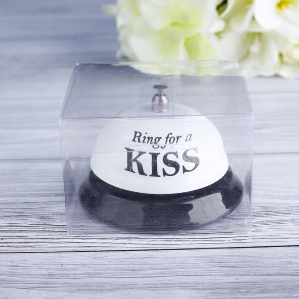 Звонок настольный "Ring for a kiss", 7.5х7.5х6.5 см
