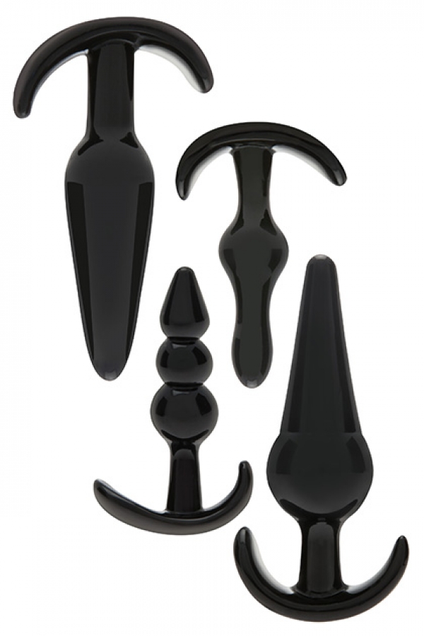 Zahara Anal Kit 4pcs набор из 4-х анальных пробок черного цвета