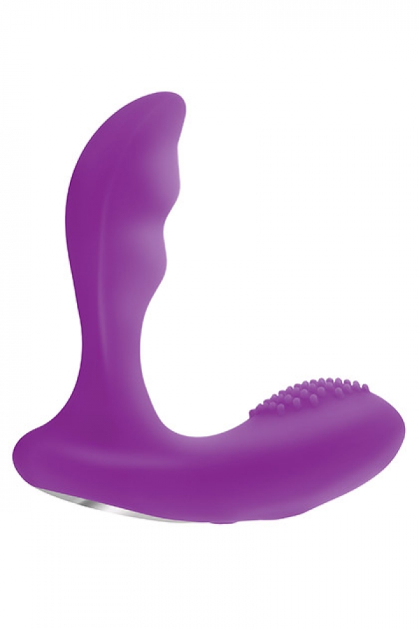 Delder анальный вибратор для массажа простаты одновременно с областью промежности. Фиолетовый