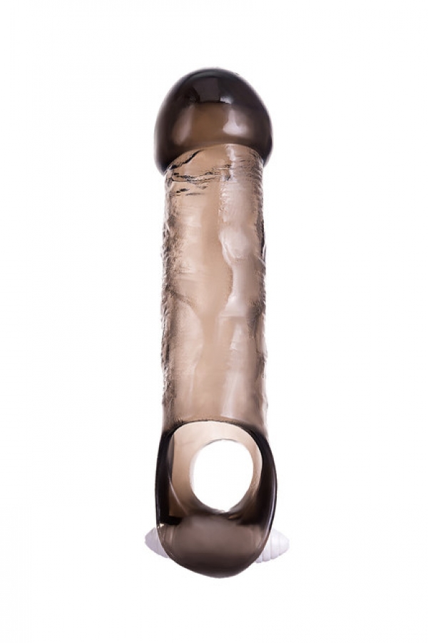 Удлиняющая насадка на член с вибрацией и фиксирующим кольцом XLover