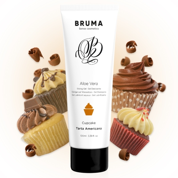 Гель-смазка на водной основе Bruma Aloe Vera, со вкусом кекса, 100 мл