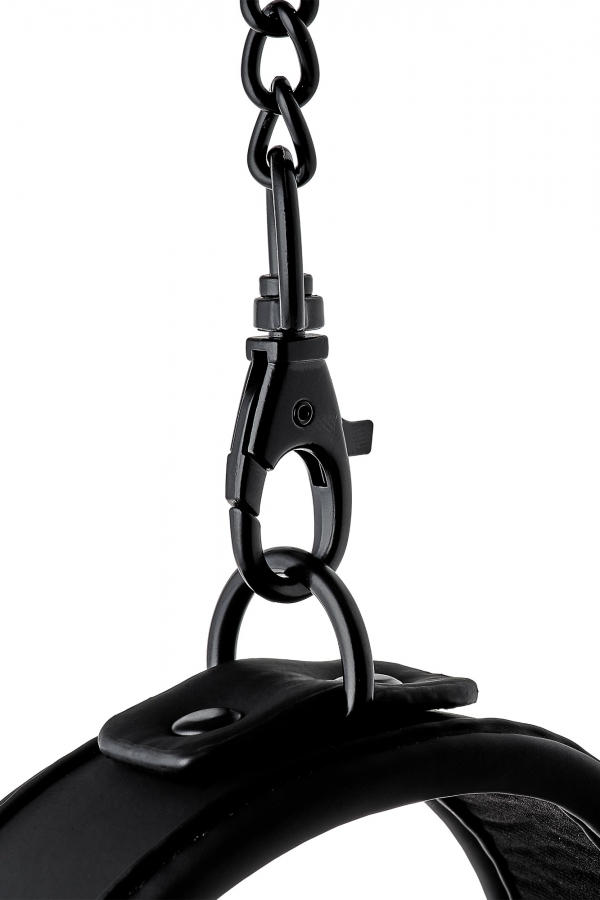 Роскошный фетиш-ошейник и поводок Blaze, черный DREAM toys