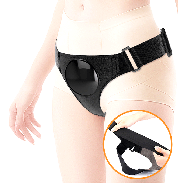 Трусики со страпоном Kevin, крепление на присоске, TPR двойной плотности, натуральный, 19 см