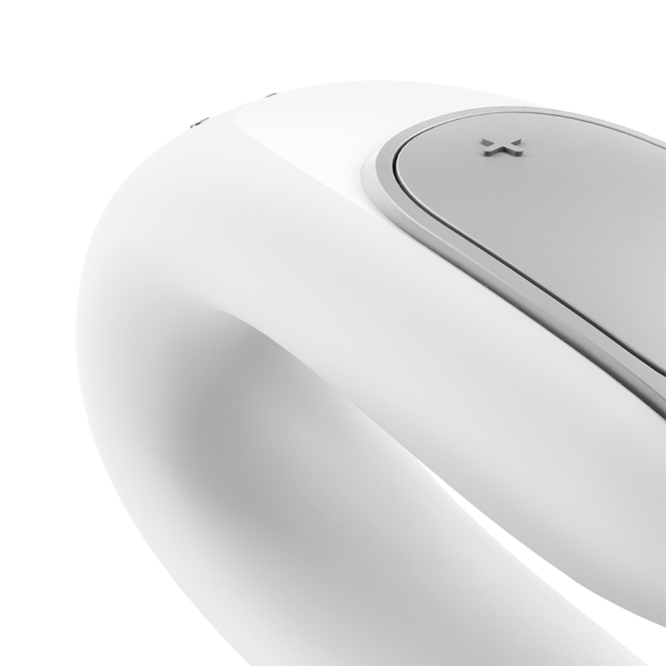 Смарт-Вибратор для пар Satisfyer Double Fun с пультом ДУ и возможностью подключения к смартфону (белый)