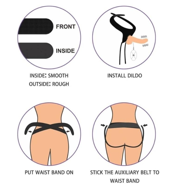 Вибрирующий страпон Easy  от Lovetoy, 20 см