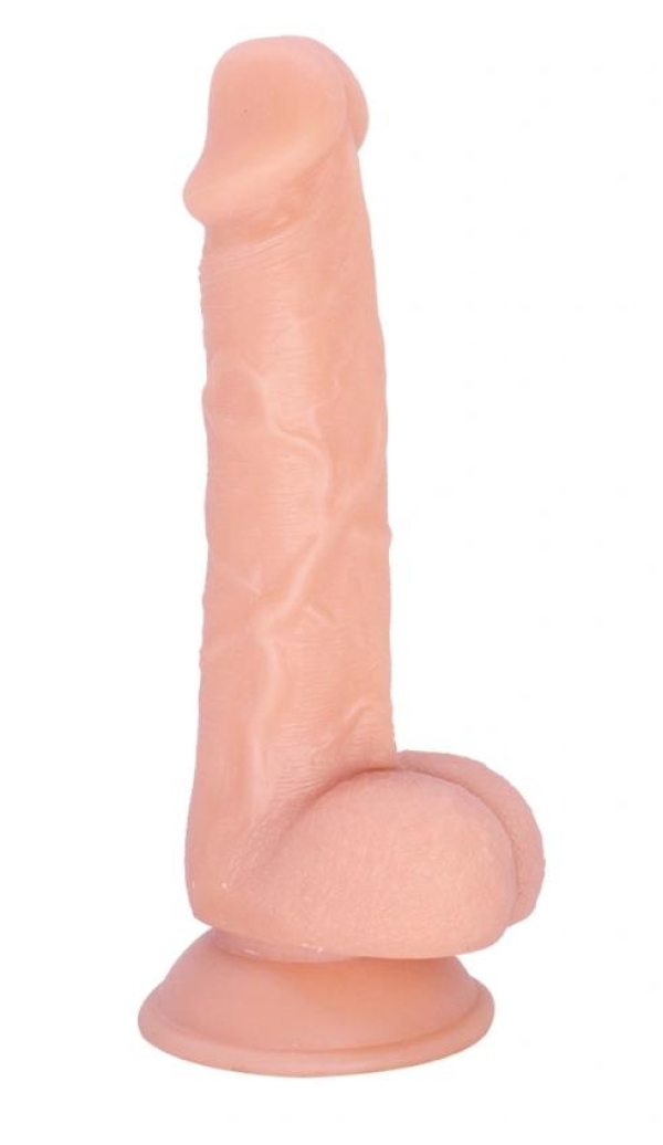 Реалистичное дилдо Evan с присоской у основания, премиум-класса, натуральный, 18,8 см