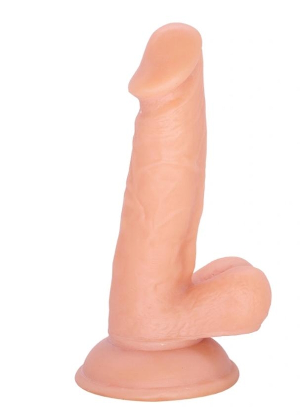 Реалистичное дилдо Clark с присоской у основания, из высококачественного термопластичного эластомера, натуральное, 17,2 см