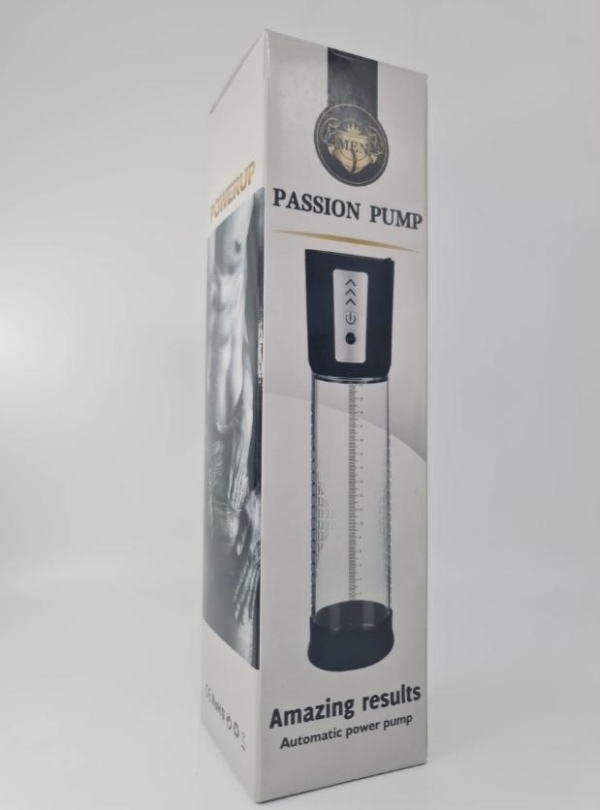 Электрический вакуумный насос для увеличения пениса, 3 режима давления, Passion Pump Vacuum, черный.