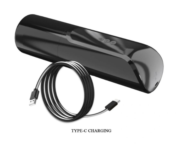 Мастурбатор Larissa, светодиодный дисплей, 7 режимов вибрации, 7 режимов всасывания, USB, 27,8 см