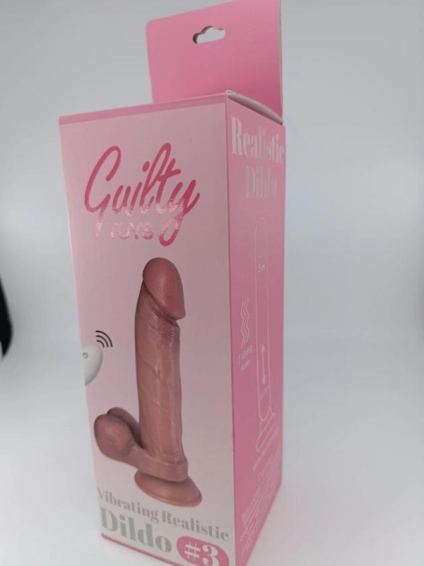 Реалистичный вибратор с пультом дистанционного управления и съемной вставкой, 10 режимов вибрации, ПВХ, USB-магнит, натуральный цвет.