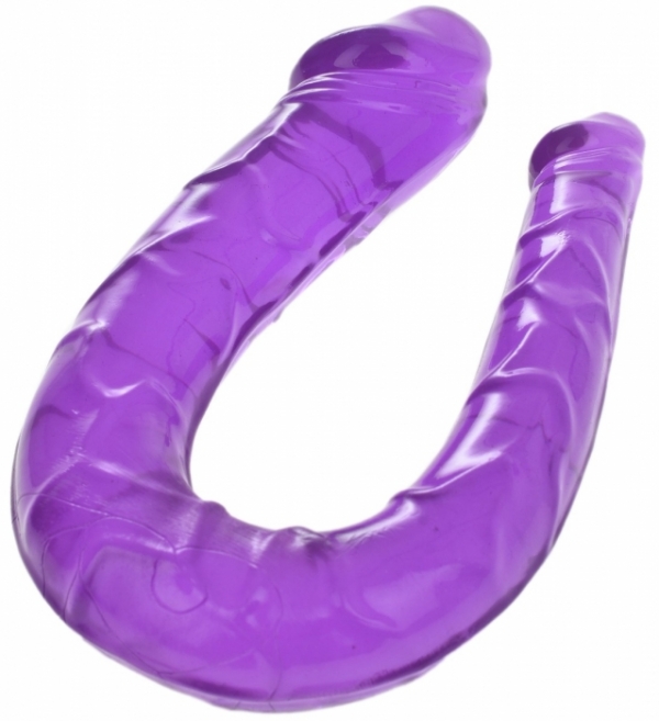 Дилдо с двойными реалистичными головками, фиолетовый, 30 см Passion Labs