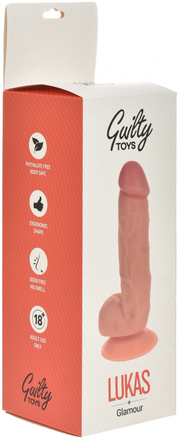 Реалистичный дилдо Lukas Natural 22,5 см Guilty Toys
