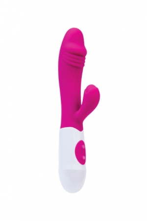 Вибратор для G-точки с клиторальным стимулятором A-Toys Area (10 режимов,18.5 см)