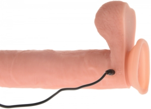Реалистичный вибратор из силикона с Пультом ДУ USB 26 см JGF Premium Sex Toys