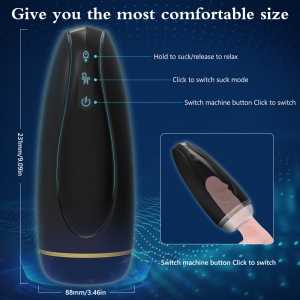 Мастурбатор Noris, 9 режимов вибрации, 5 режимов всасывания, 1 режим кульминации, USB, 23,1 см