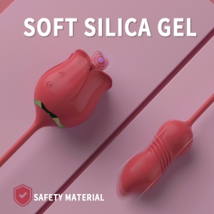 Стимулятор Spring, Лизание, Вибрация, Толкание, Силикон, USB, красный, Passion Labs