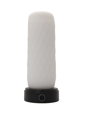 Мастурбатор-стимулятор, TPE, USB, белый/черный, 19 см, Guilty Toys