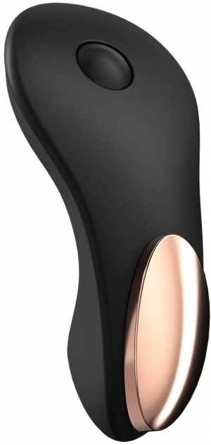 Satisfyer Little Secret: Клиторальный вибратор для трусиков с дистанционным управлением через приложение, черный, 8.5 см