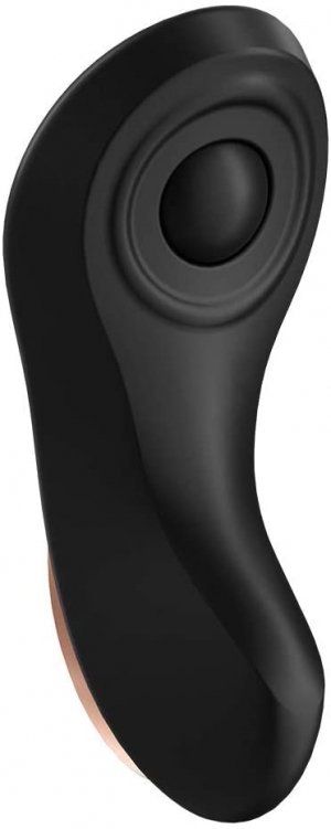 Satisfyer Little Secret: Клиторальный вибратор для трусиков с дистанционным управлением через приложение, черный, 8.5 см