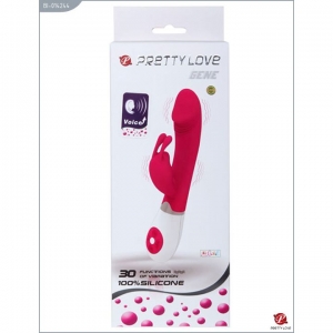 Мощный силиконовый вибратор Pretty Love Gene (30 режимов)