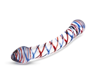 Дилдо Swirl с двумя головками, премиальное стекло, 20 см, Passion Labs, серия Glass