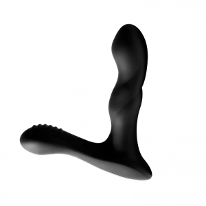 Стимулятор простаты Black Knight, 10 режимов вибрации, силикон, USB, черный, 11 см