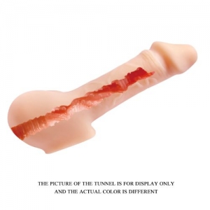 Мастурбатор Bigger Man Plus, удлинитель пениса, TPR, натуральный, 24 см