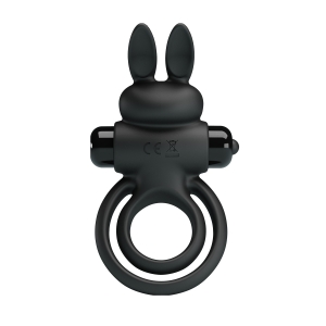 Кольцо для пениса Pretty Love Vibrant Ring III, 10 режимов вибрации, силикон, черный