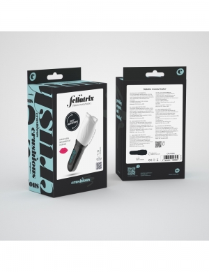 Ротационный стимулятор Fellatrix для мужчин, 3 скорости, 4 режима, белый/черный
