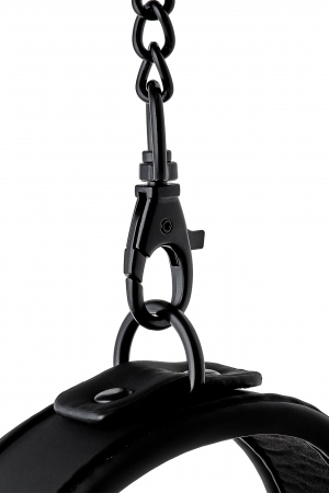 Роскошный фетиш-ошейник и поводок Blaze, черный DREAM toys