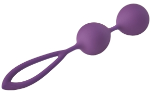 Вагинальные шарики Кегеля, силиконовые, фиолетовые, 17 см, DREAM TOYS