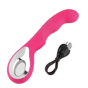 Вибратор перезаряжаемый силиконовый для G-точки Female G-spot Finger Pussy Vibrator розовый