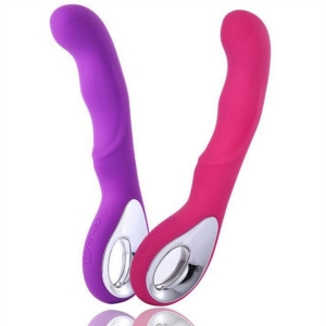 Вибратор перезаряжаемый силиконовый для G-точки Female G-spot Finger Pussy Vibrator розовый