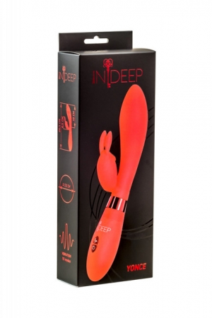 Вибратора Yonce с двойной стимуляцией, 10 режимов вибрации (красный)
