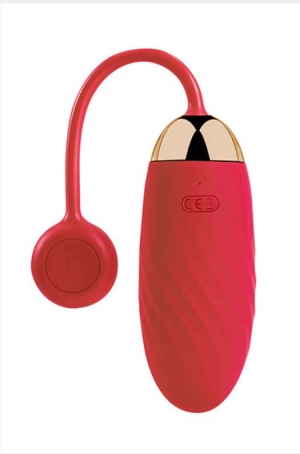 Ella Red от SVAKOM вибрирующее яйцо с функцией подключения к смартфону. Красное