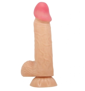 Дилдо Реалистичная скользящая кожа, гнущийся, реалистичная кожа, натуральный, 20,6 см