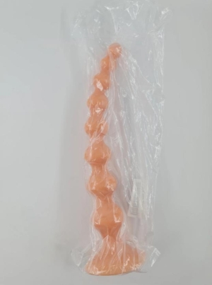 Дилдо Crazy Anal Play с присоской, ПВХ, натуральный, 36 см